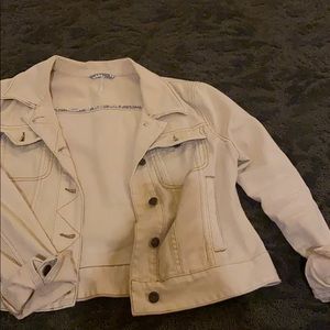 NWOT Free People Light Pink Jean Jacket